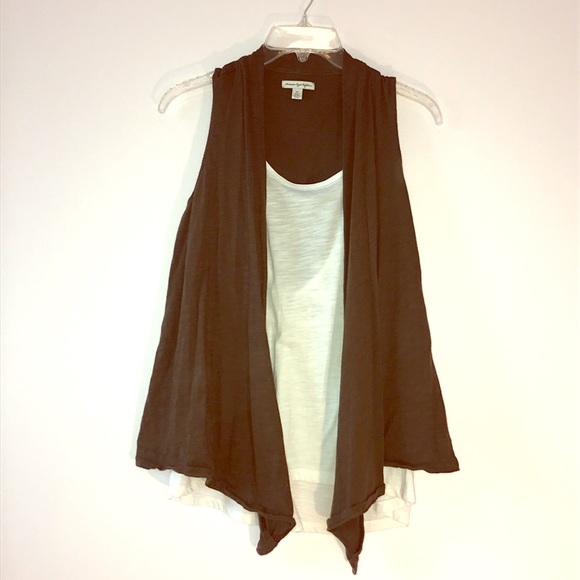 American Eagle Outfitters Tops - Dark Olive Summer Vest